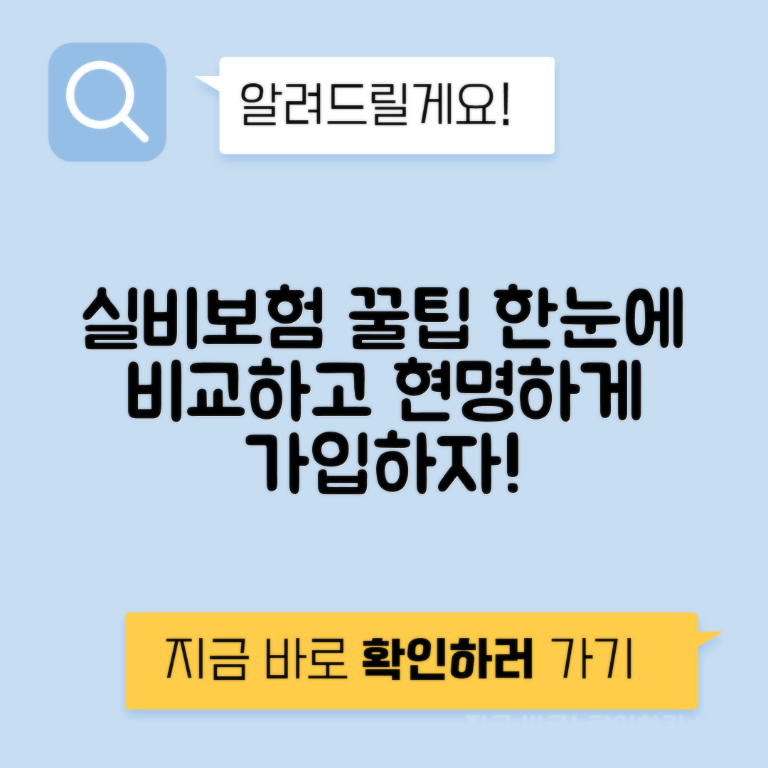 실비보험 비교사이트 추천 | 한눈에 비교하고 확인해야 할 이유!